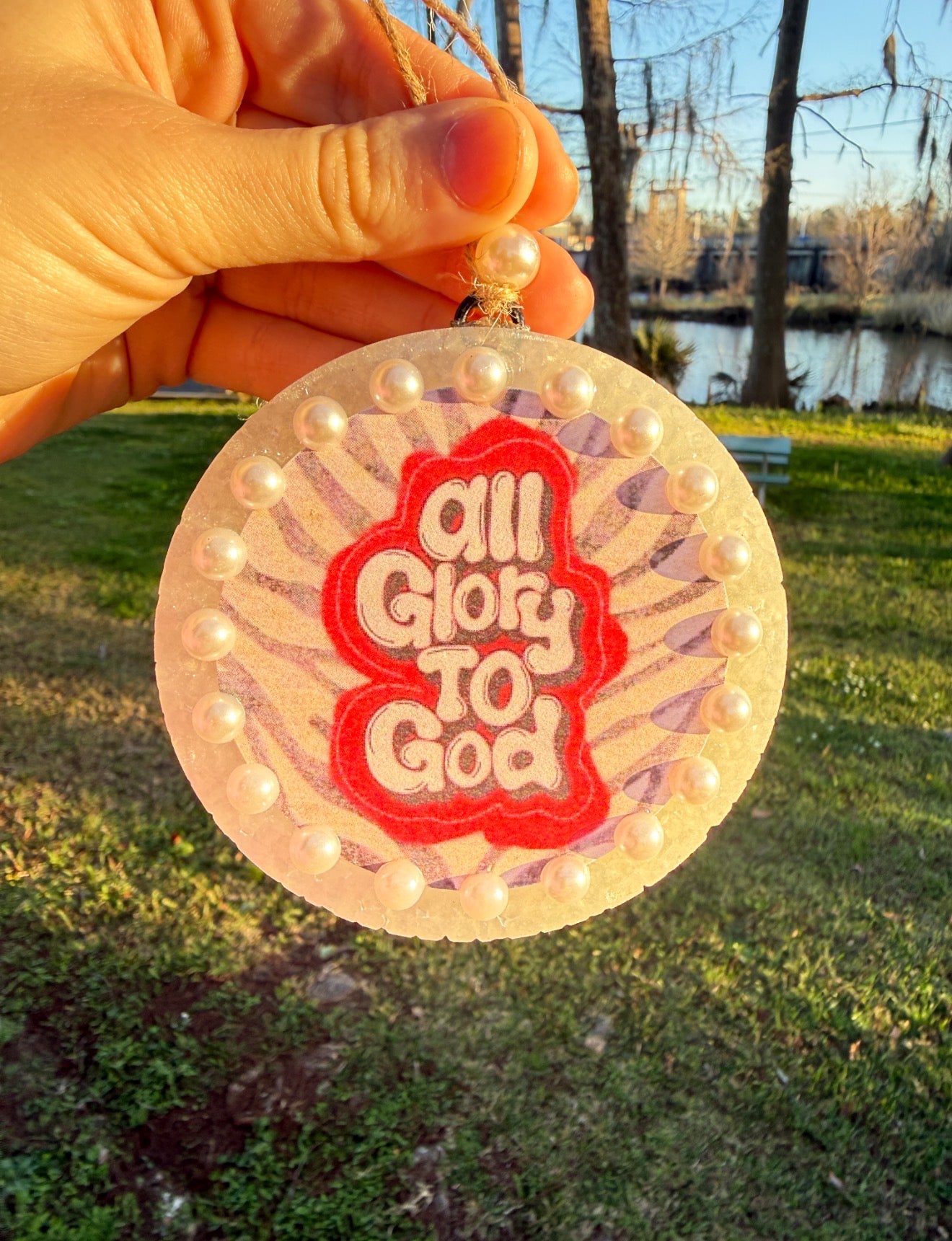 “All Glory to God” Car Freshie ✝️