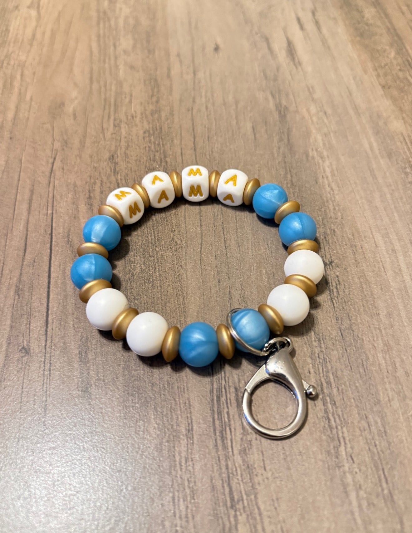 Pearl Blue MAMA Keyring