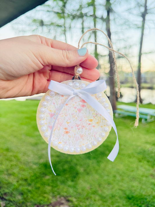 Floral Print Freshie with a Bow 🎀