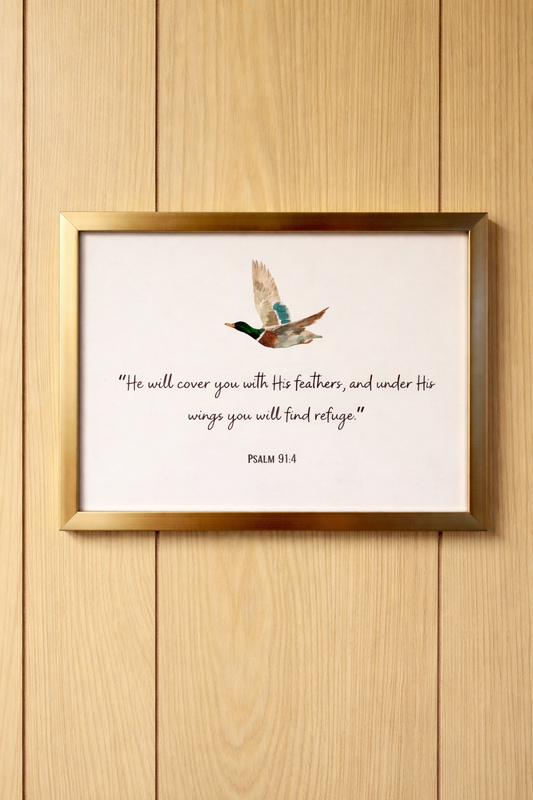 Psalm 91:4 Mallard Wall Art